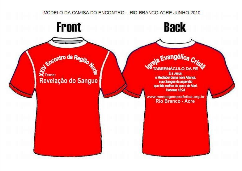 Camisa do XXIV Encontro - Rio Branco AC